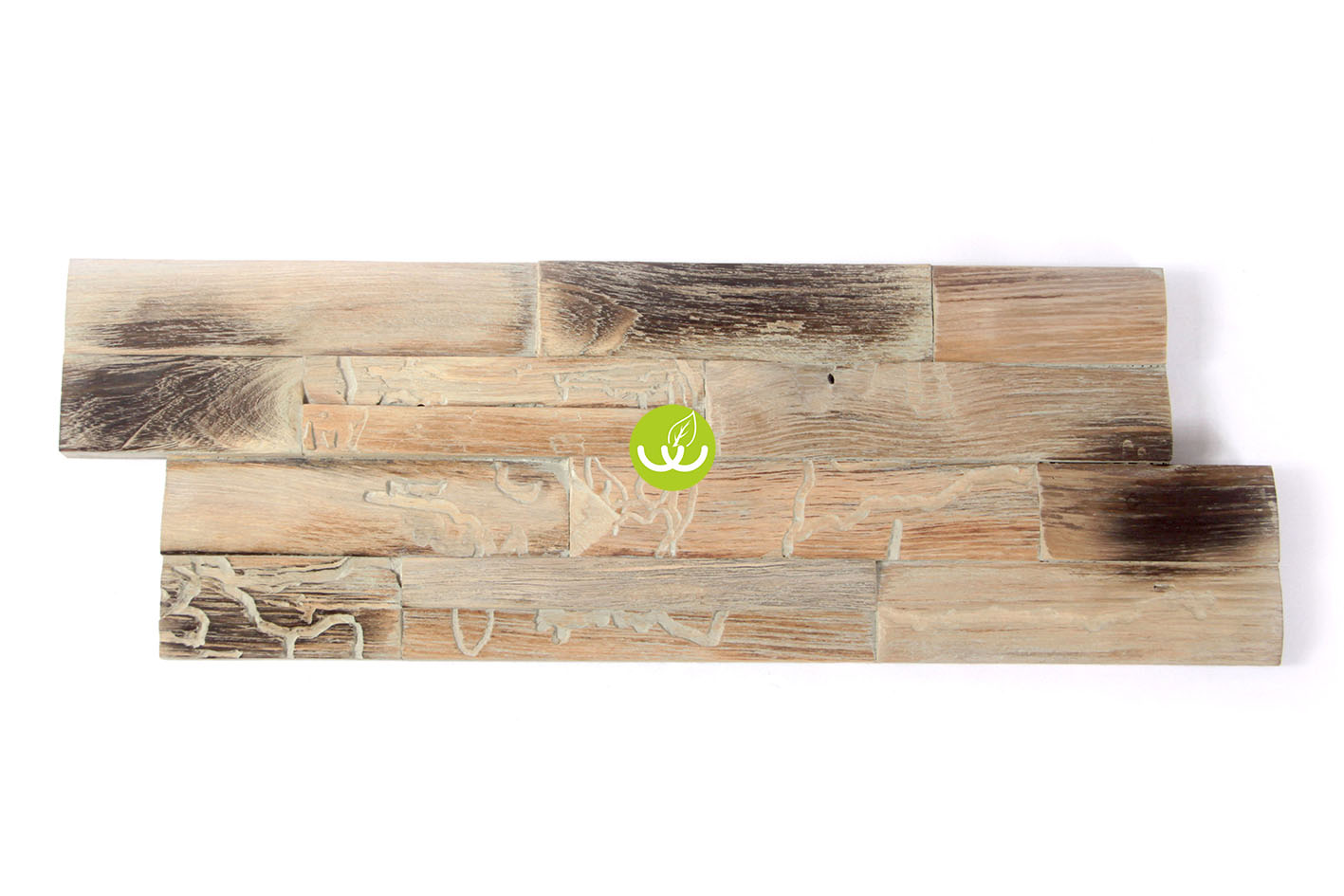 Wall Cladding Teak Bark White Ripple